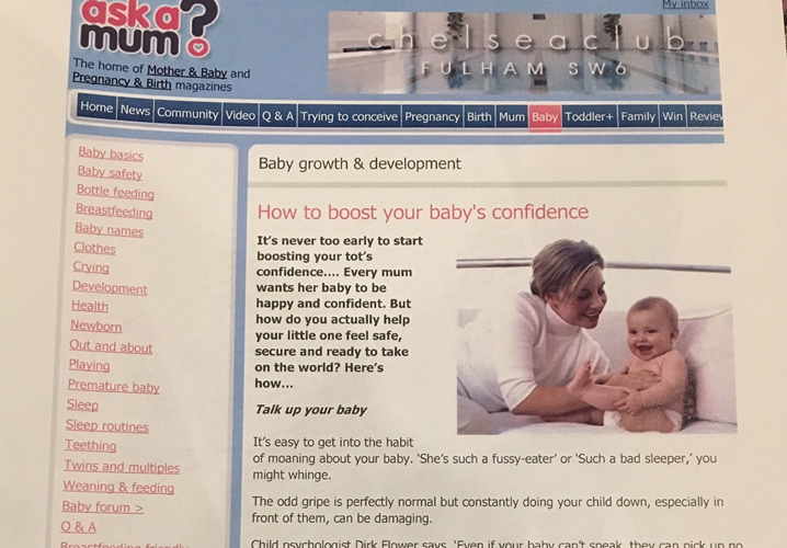 Boost your baby's confidence