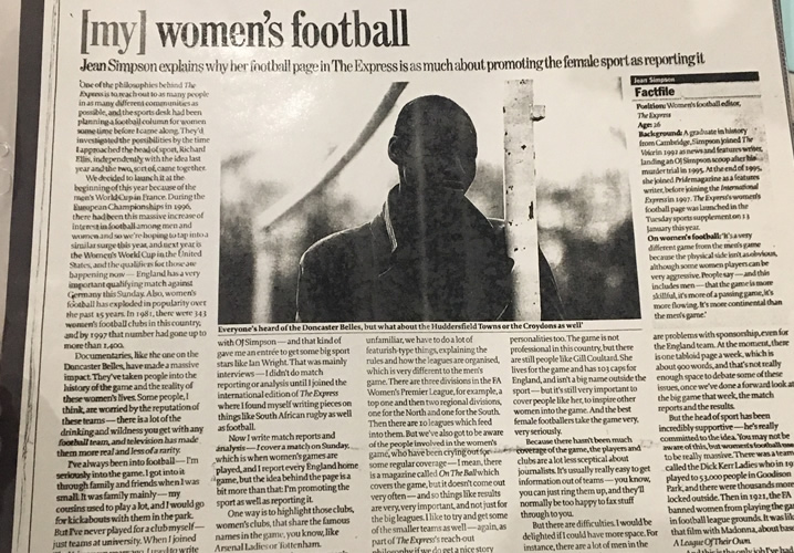 My womens football